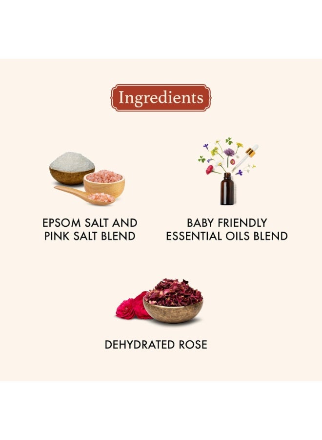 Old School Rituals Handmade by Grandmas Baby Bath Salt | Natural Blend for Soothing, Relaxation & Protection | Gentle, Hypoallergenic Care for Delicate Skin with Evil Eye Shield | 300g - Image 2